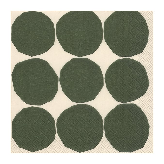 Marimekko Kivet servett 33x33 cm 20-pack Vit-grön