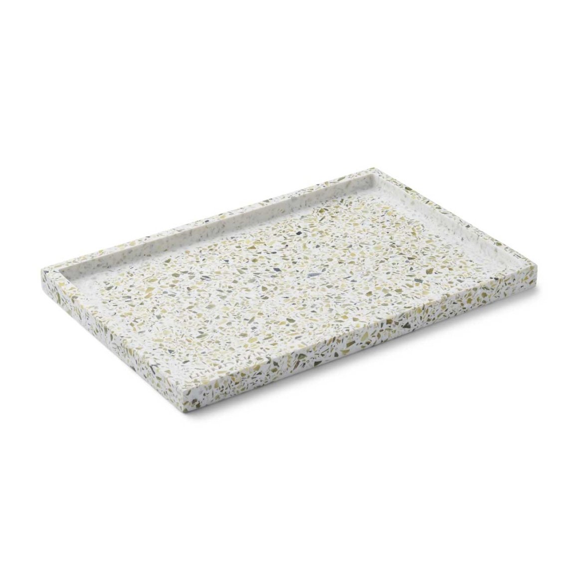 Humdakin Humdakin Terrazzo Tablett 30 x 20cm Green-white