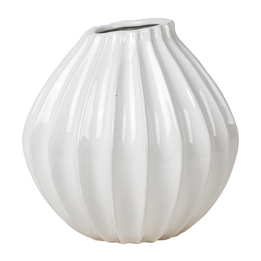 Broste Copenhagen Wide Vase ivory 25cm