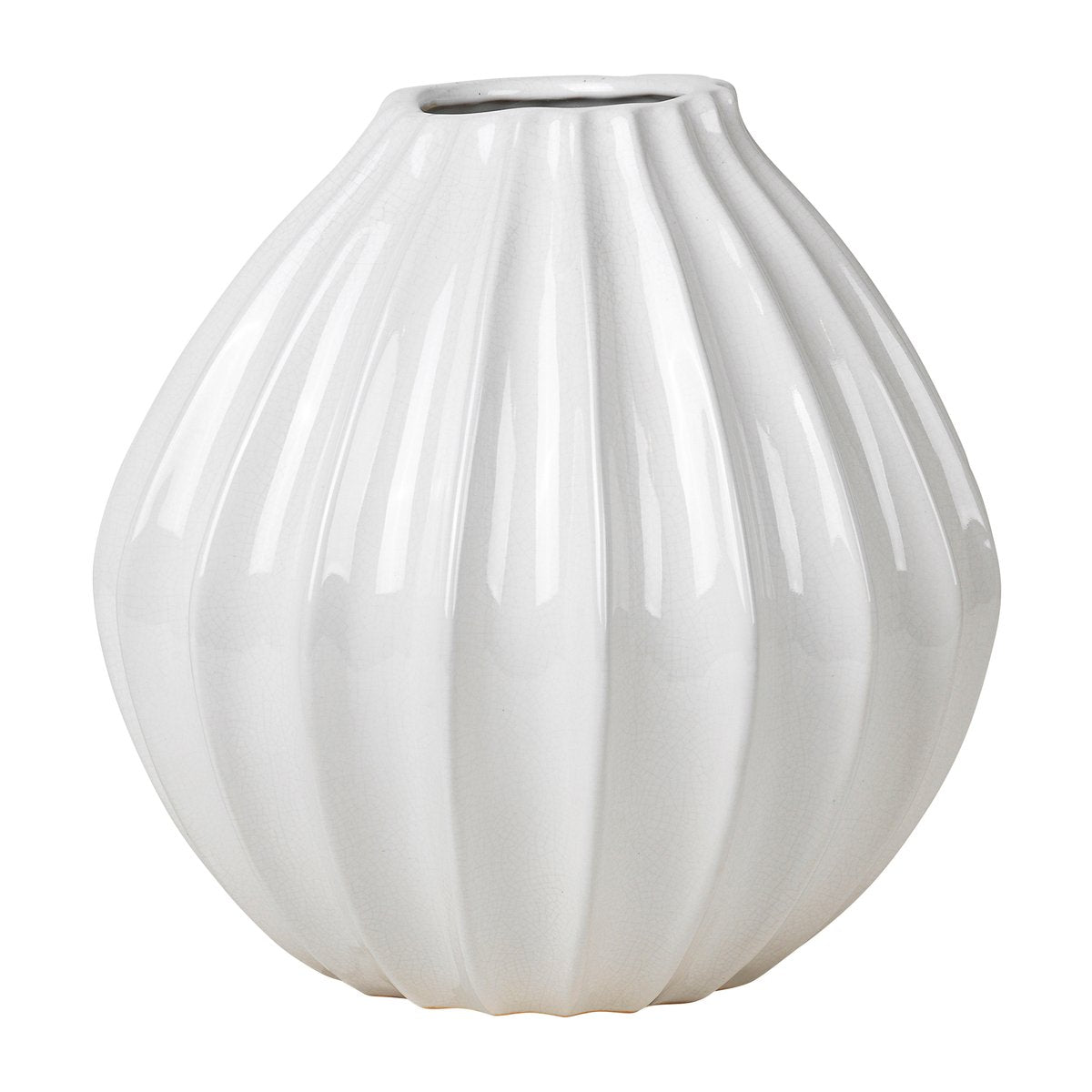 Broste Copenhagen Wide Vase ivory 30cm