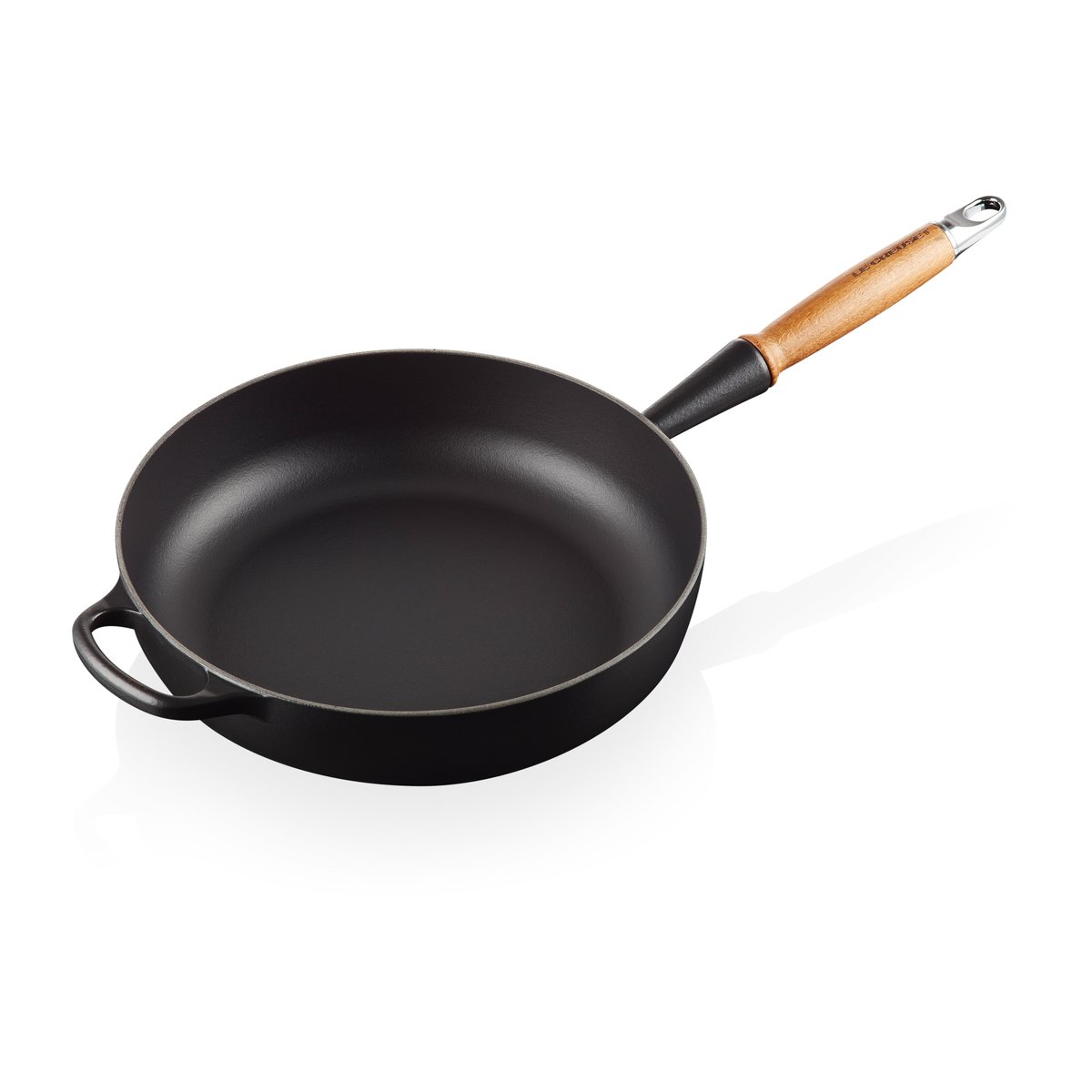 Le Creuset Le Creuset Signature Sauteuse Holzgriff 28cm Matte Black