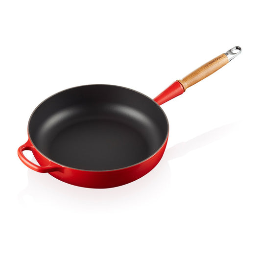 Le Creuset Le Creuset Signature Sauteuse Holzgriff 28cm Cerise