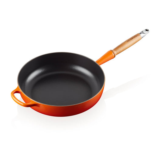 Le Creuset Le Creuset Signature Sauteuse Holzgriff 28cm Flame