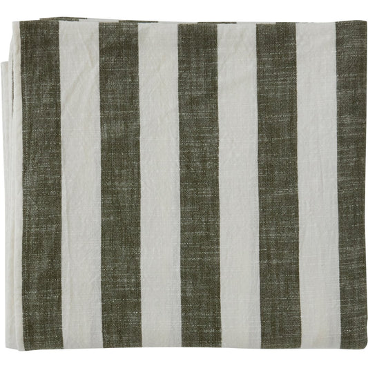 OYOY Striped Tischtuch 140 x 260cm Olive