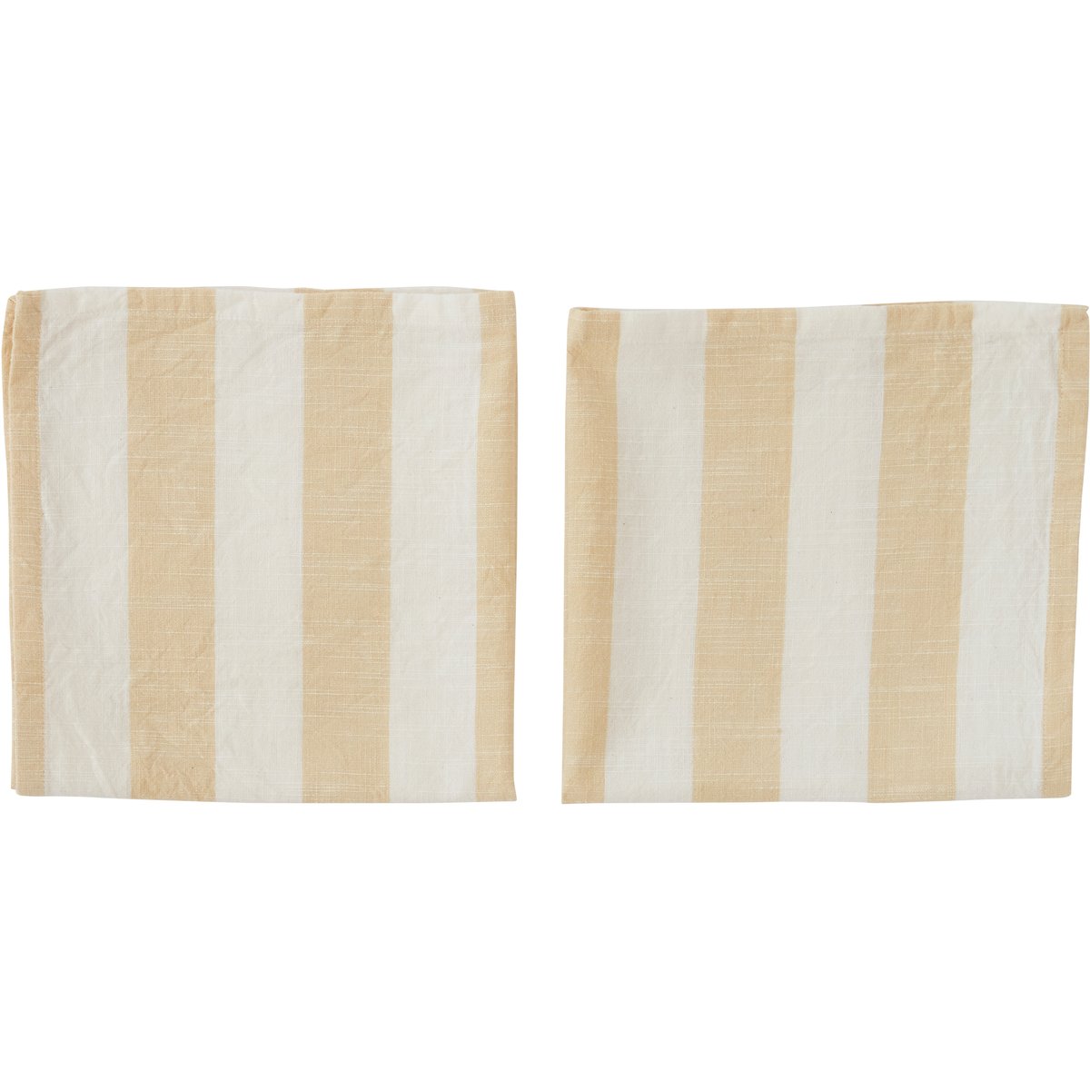 OYOY Striped Serviette 45 x 45cm 2er Pack Vanilla