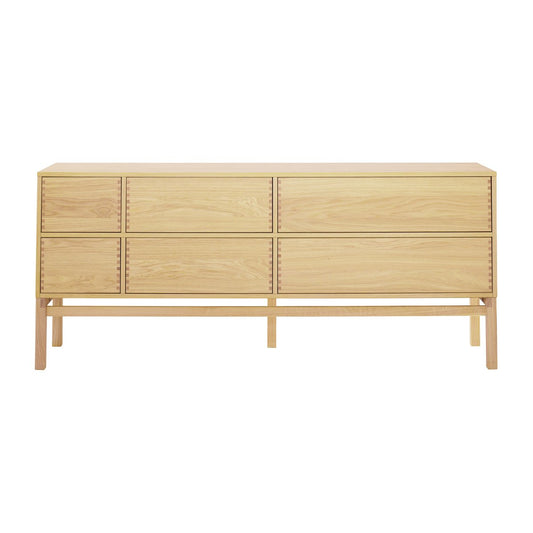 1898 Hylte sideboard 6 lådor 172x73 cm Ek