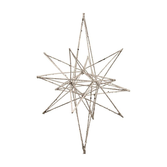 House Doctor Star Weihnachtsdekoration 14 x 25cm Champagne