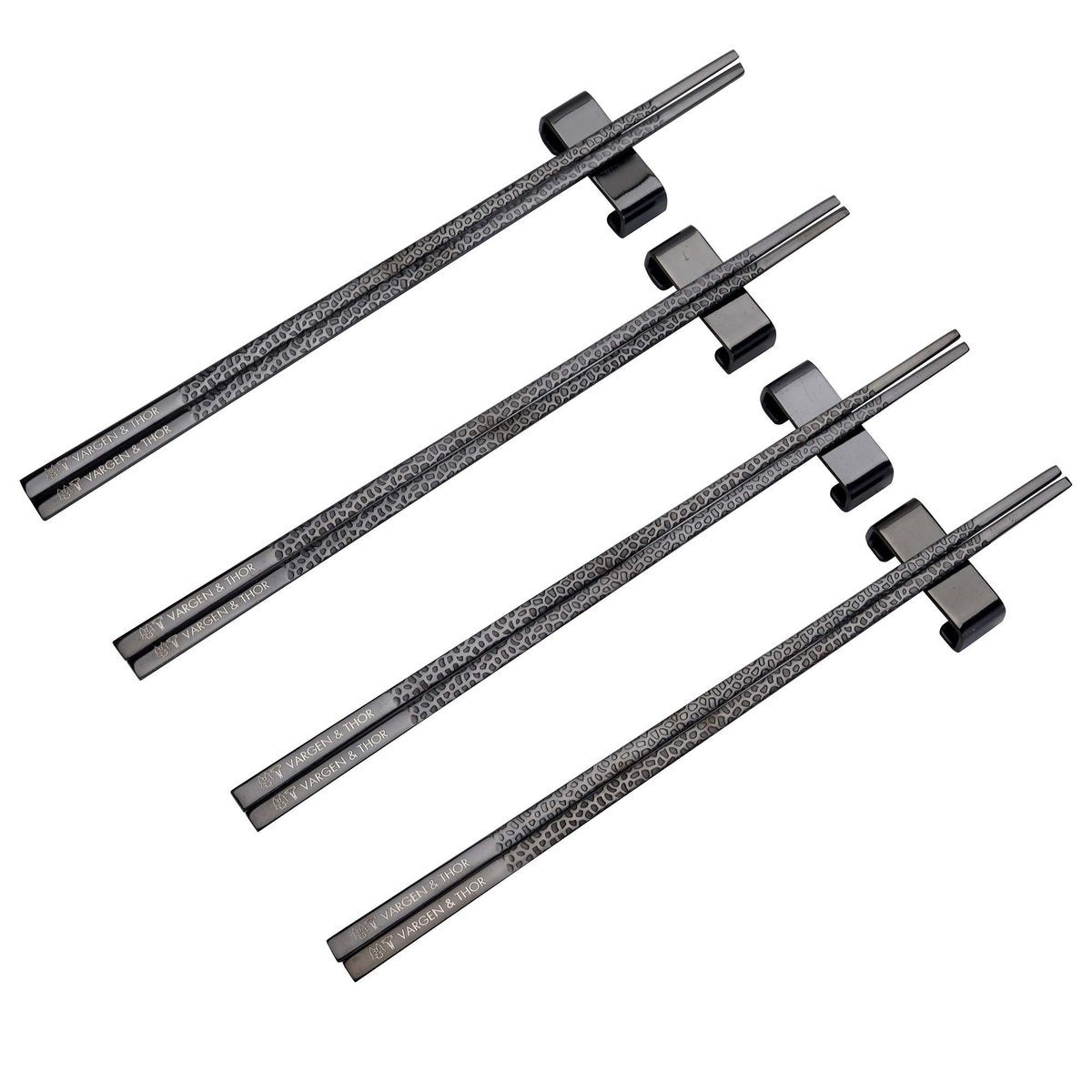 Vargen & Thor Kito Chopsticks Essstäbchen 4er Pack Schwarz