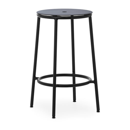 Normann Copenhagen Circa Barhocker 65 cm Schwarz Aluminium