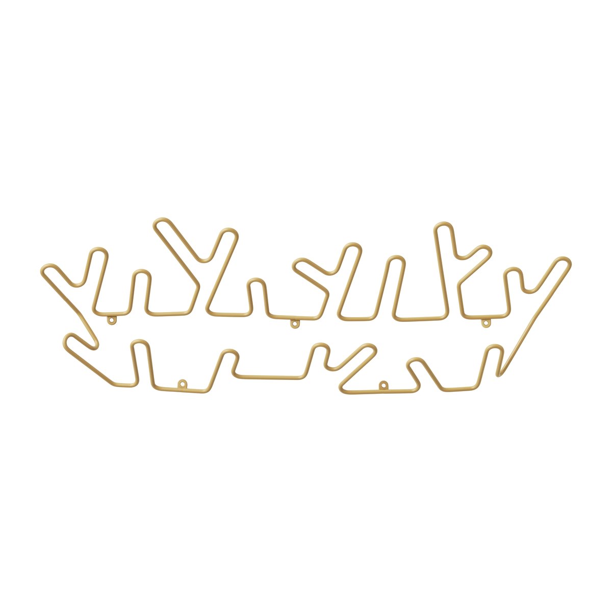 Maze Crown L Wandhaken Ochre yellow