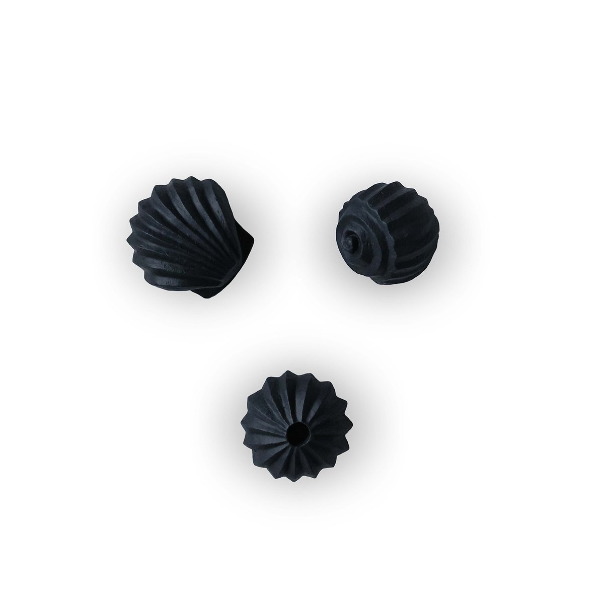 Cooee Design The Genesis Shells Skulptur 3er Pack Coal