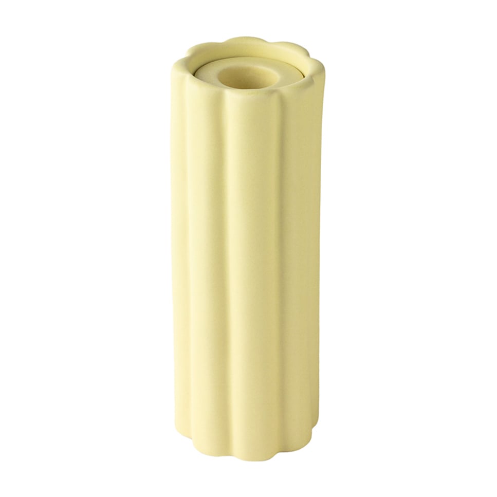 PotteryJo Birgit Vase/Windlicht 17cm Pale Yellow