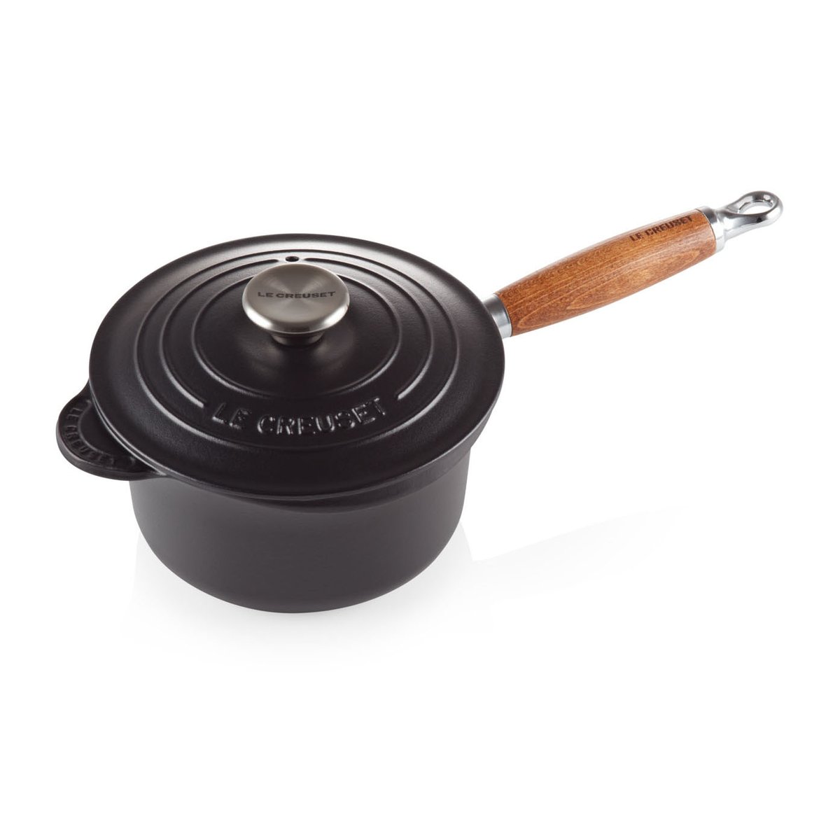 Le Creuset Le Creuset Topf mit Holzgriff 1,8 l Matte black