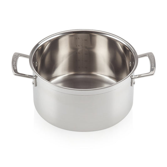 Le Creuset Le Creuset 3-lagiger Topf mit Deckel 6 l