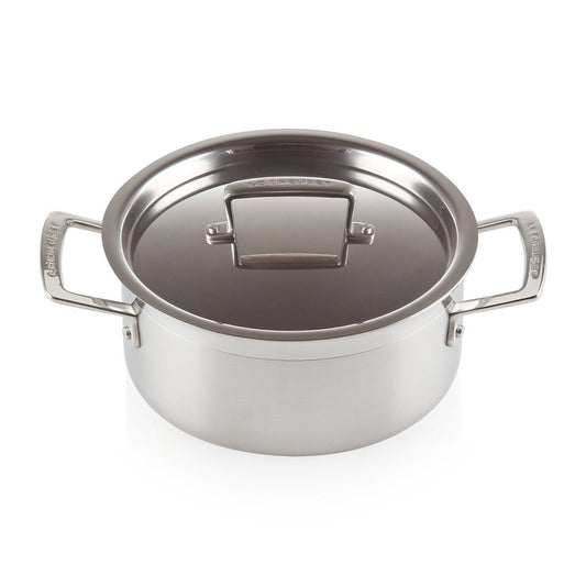 Le Creuset Le Creuset 3-lagiger niedriger Topf mit Deckel 3 l