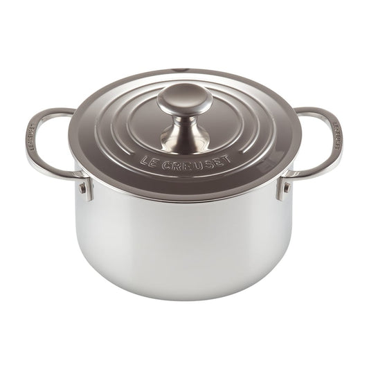 Le Creuset Signature 3-lagiger tiefer Topf mit Deckel 2,8 l