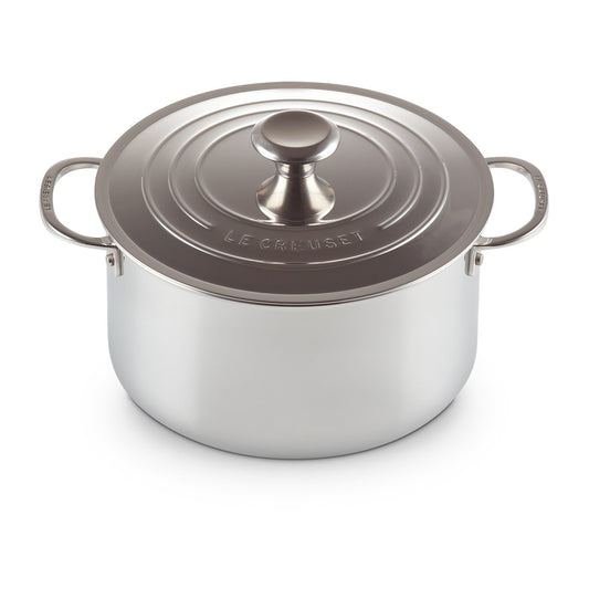 Le Creuset Signature 3-lagiger tiefer Topf mit Deckel 6 l