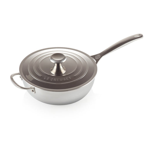 Le Creuset Signature 3-lagiger Antihaft-Soßentopf mit Deckel 3,3 l