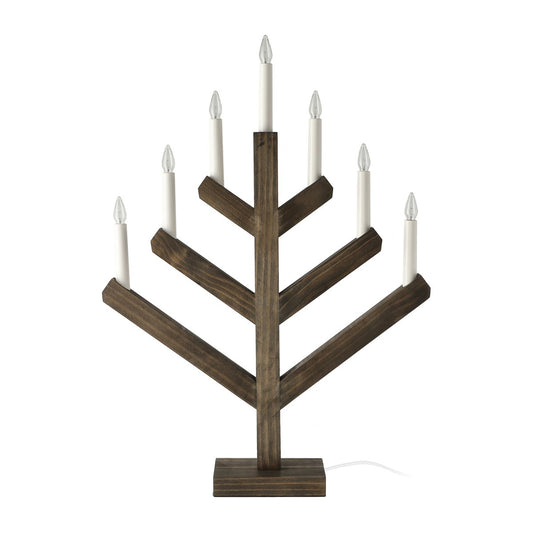 Scandi Living Pine Adventskerzenhalter 62cm Dunkel gebeizt