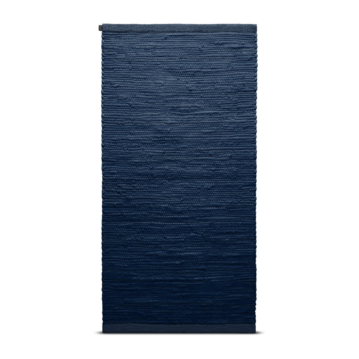 Rug Solid Cotton Teppich 75 x 200cm Blueberry