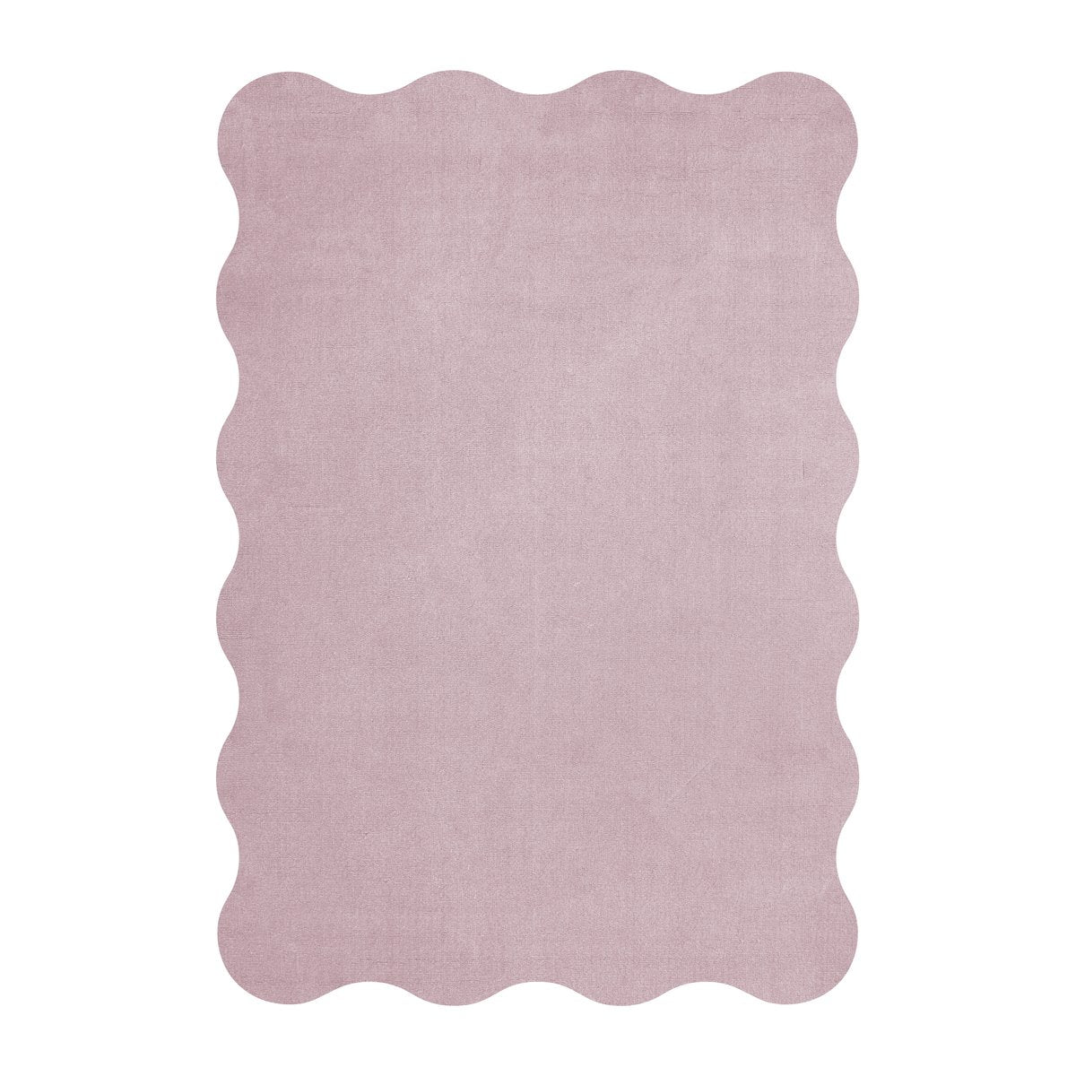 Layered Scallop Wollteppich 160 x 230cm Pink lavender