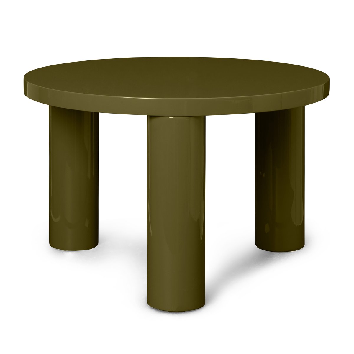 ferm LIVING Post Couchtisch small Ø 65 cm Olive