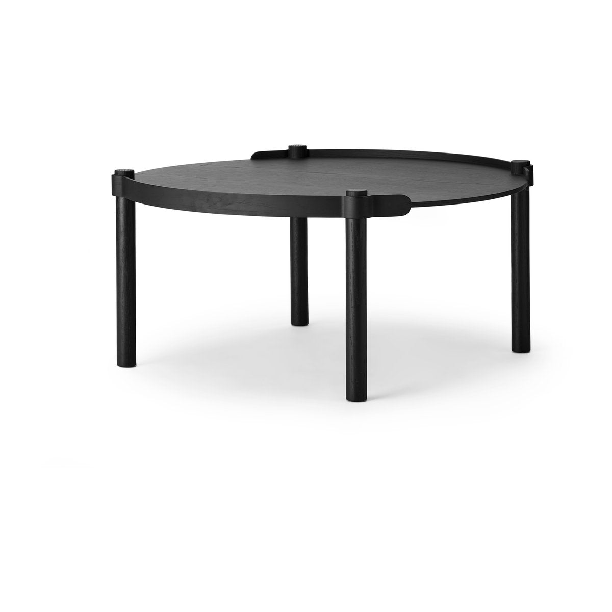 Cooee Design Woody Tisch Ø80cm Black stained oak