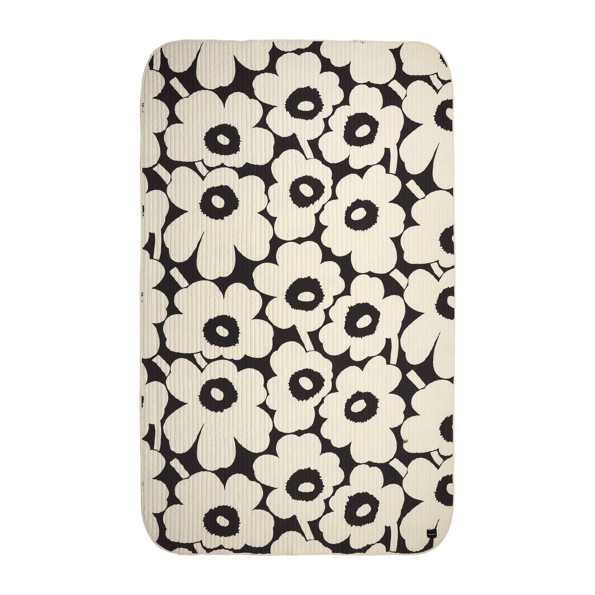 Marimekko Unikko Bettlaken 160 x 260cm Charcoal, off white