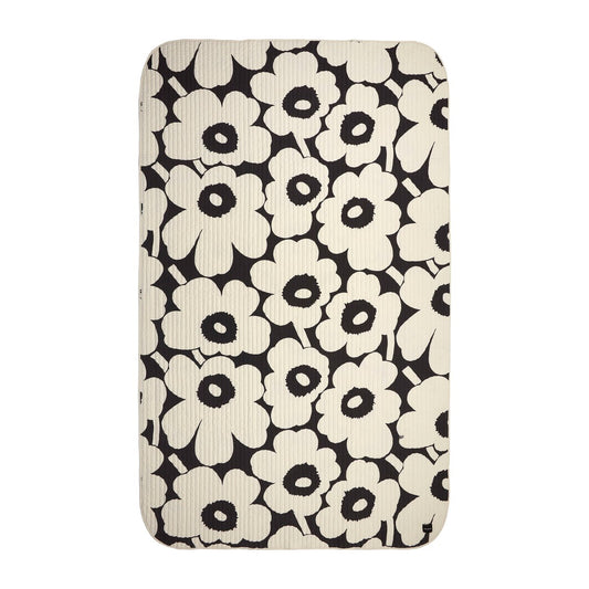 Marimekko Unikko Bettlaken 160 x 260cm Charcoal, off white