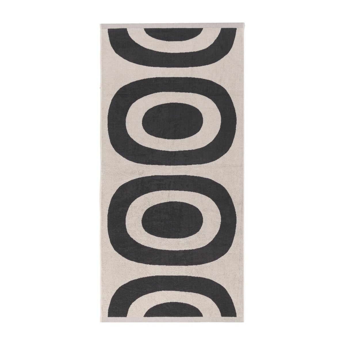 Marimekko Melooni Badehandtuch 70 x 150cm Charcoal-off white