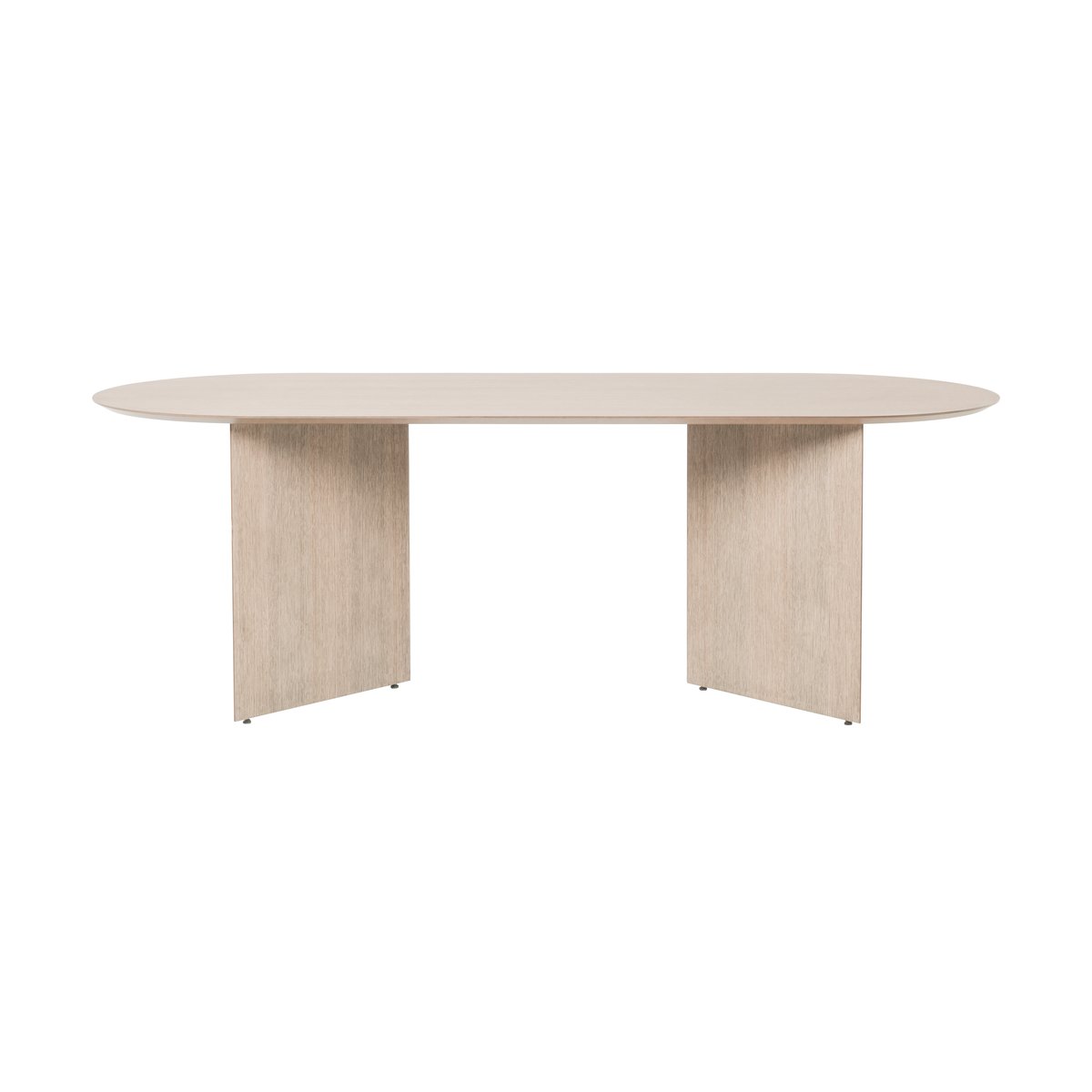 ferm LIVING Mingle Esstisch oval Oak natural veneer, Winkelbeine Eiche