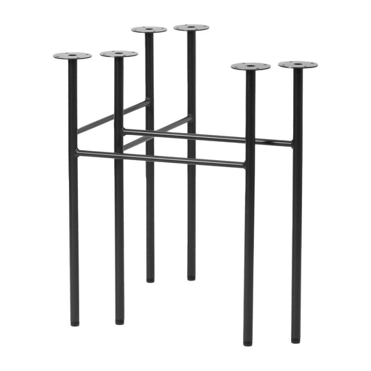 ferm LIVING Mingle Tischbeine Stahl 2er Pack Schwarz 68cm