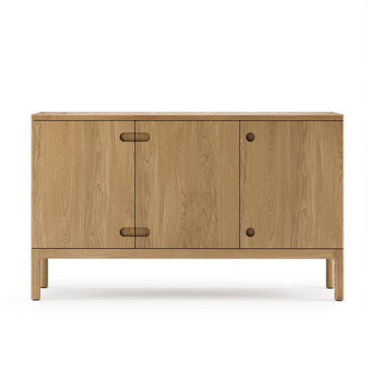 Stolab Prio medium Sideboard Eiche natürlich geölt, Holztüre