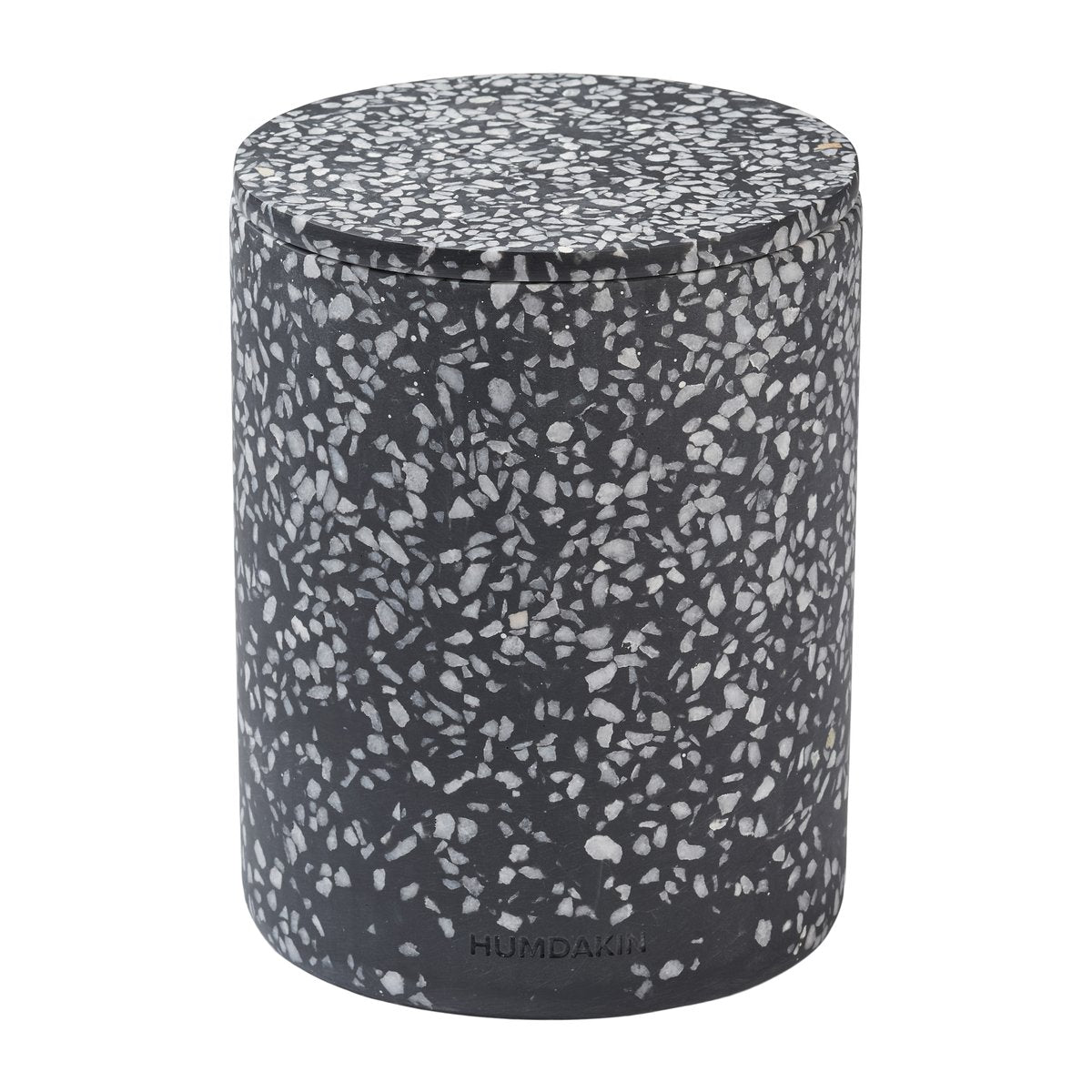 Humdakin Humdakin Terrazzo Vase mit Deckel Ø 13 cm Black