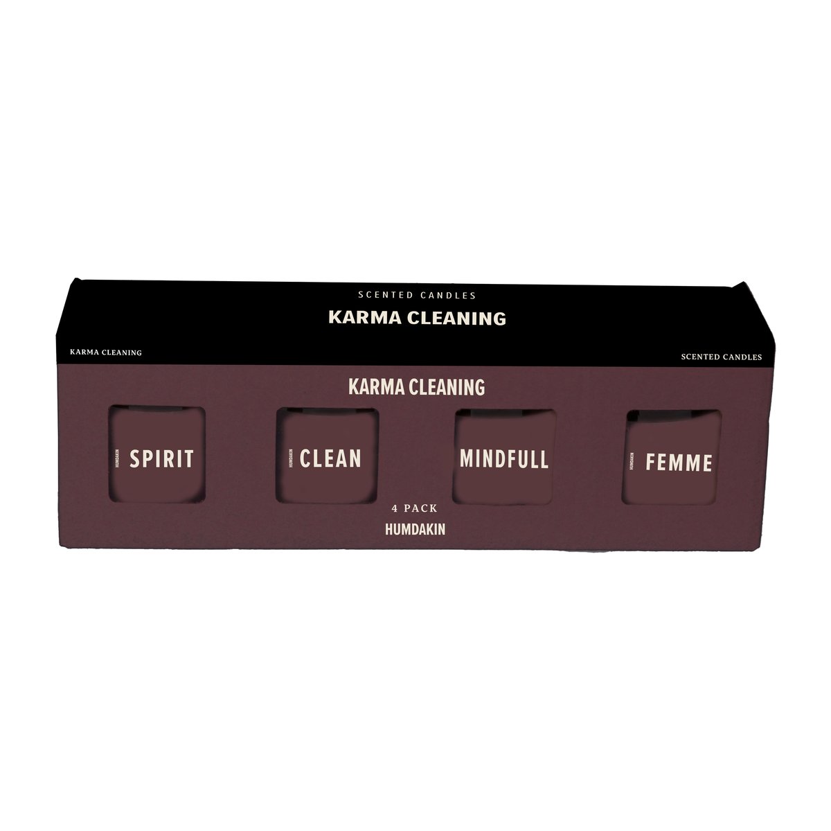 Humdakin Humdakin doftljus 4-pack Karma Cleaning - Bordeaux