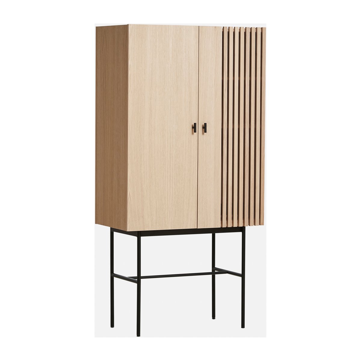 Woud Array Schrank, 80cm Weißpigmentierte Eiche