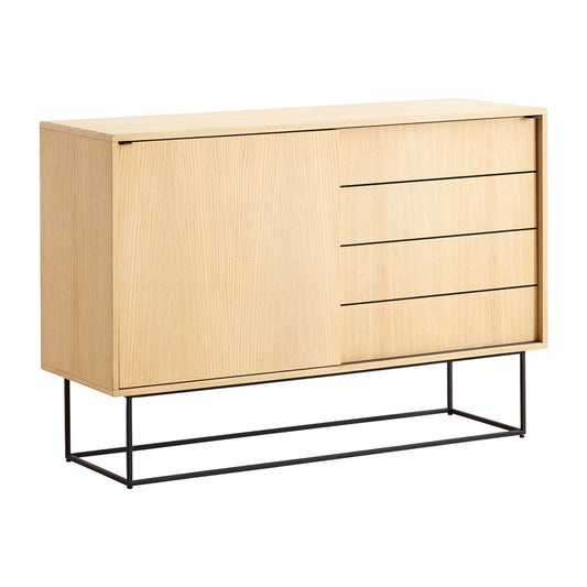 Woud Virka sideboard high 120x40x82 cm Ek