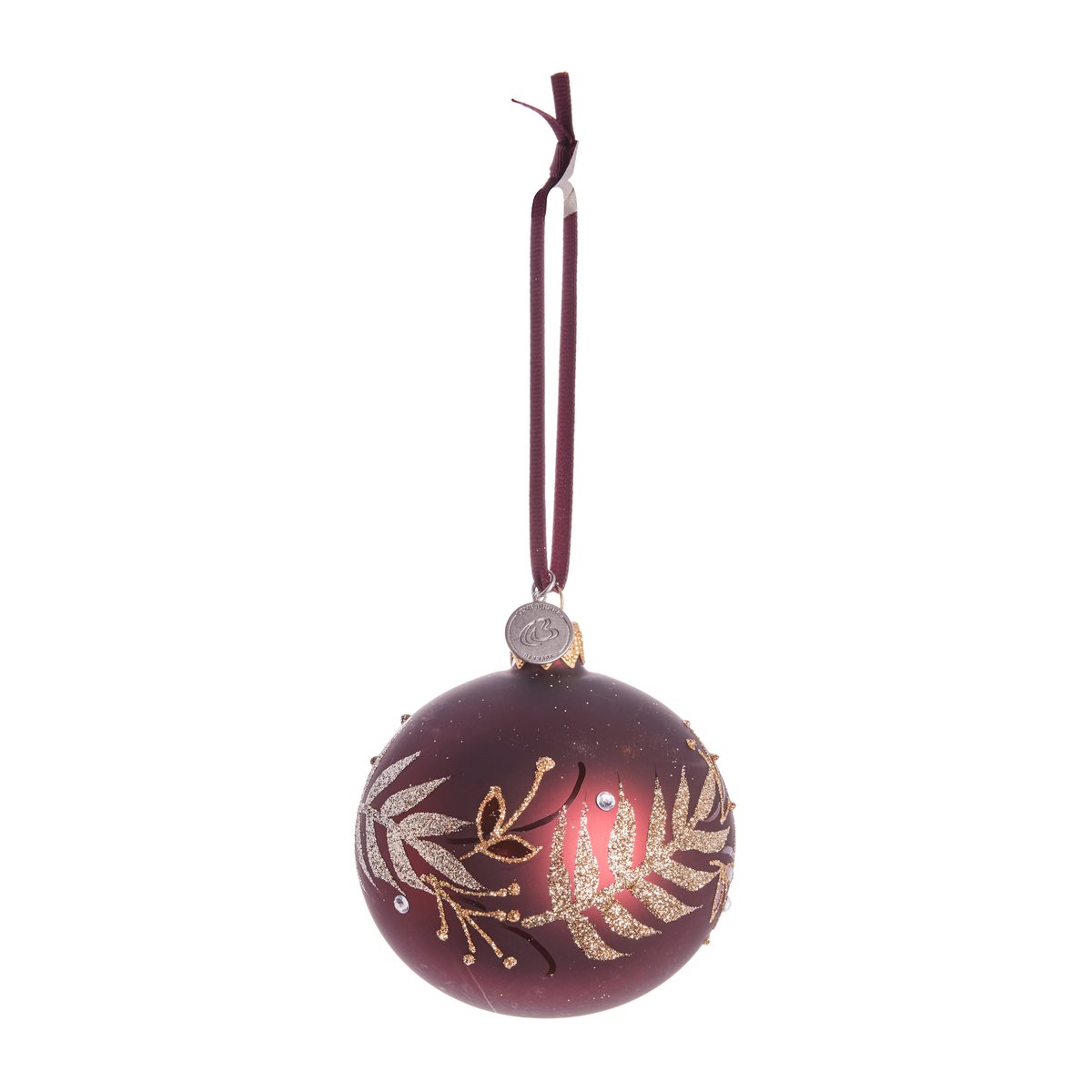 Lene Bjerre Cadelia Weihnachtskugel Laubbaum Ø8cm Pomegranate-light gold