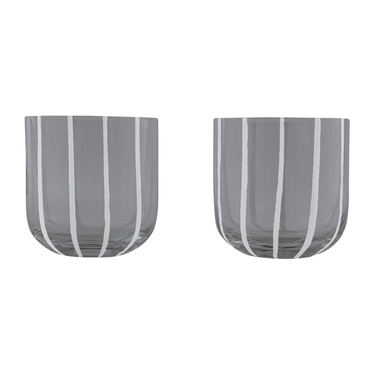 OYOY Mizu Wasserglas 2er Pack Grey-white