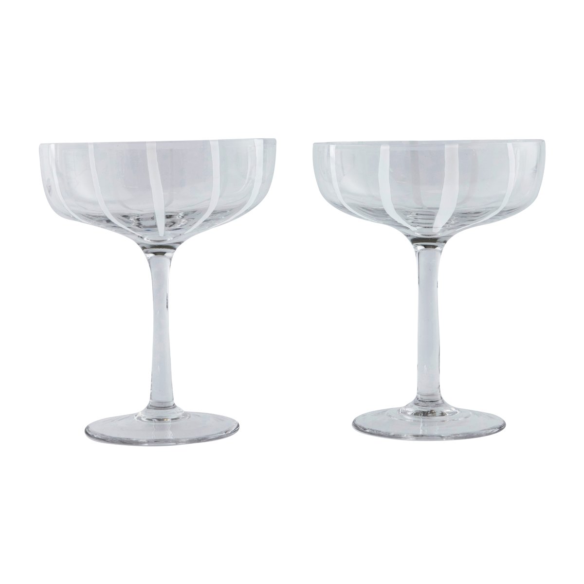 OYOY Mizu coupe Champagnerglas 2er Pack Clear