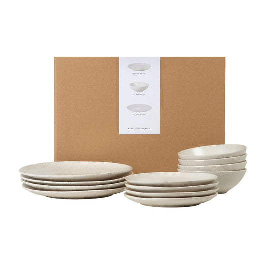 Broste Copenhagen Nordic Vanilla Geschirr-Set 12 Teile