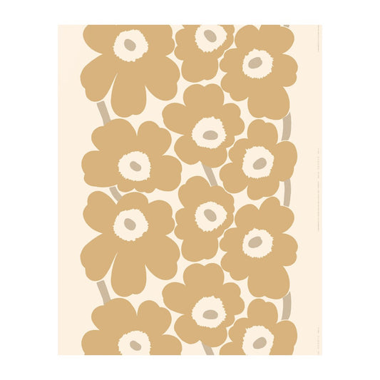 Marimekko Unikko satintyg Beige