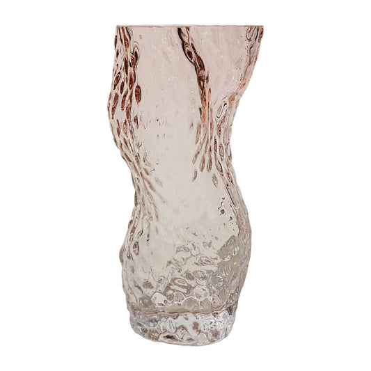 Hein Studio Ostrea Rock vas glas 30 cm Pale rose