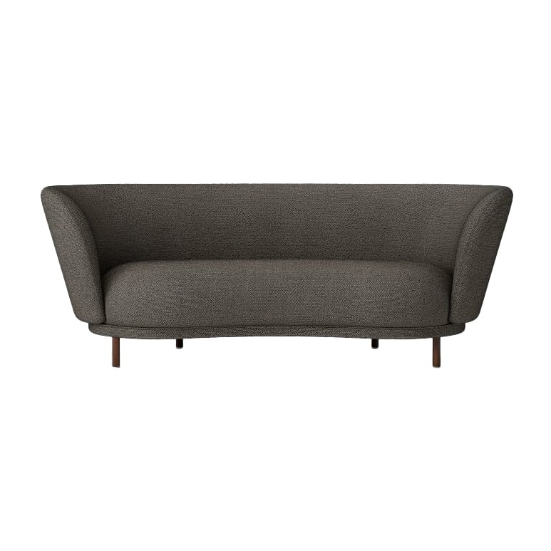 Massproductions Dandy 2-Sitzer Sofa Walnuss-Sacho Safire 001