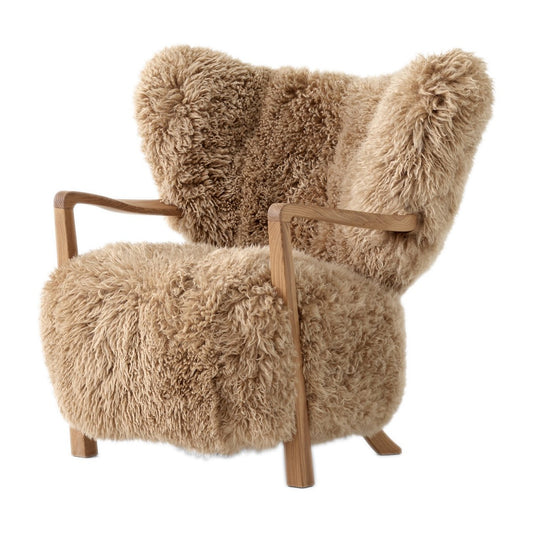 &Tradition Wulff Lounge Chair ATD2 Fauteuil Eiche geölt-Sheepskin honey