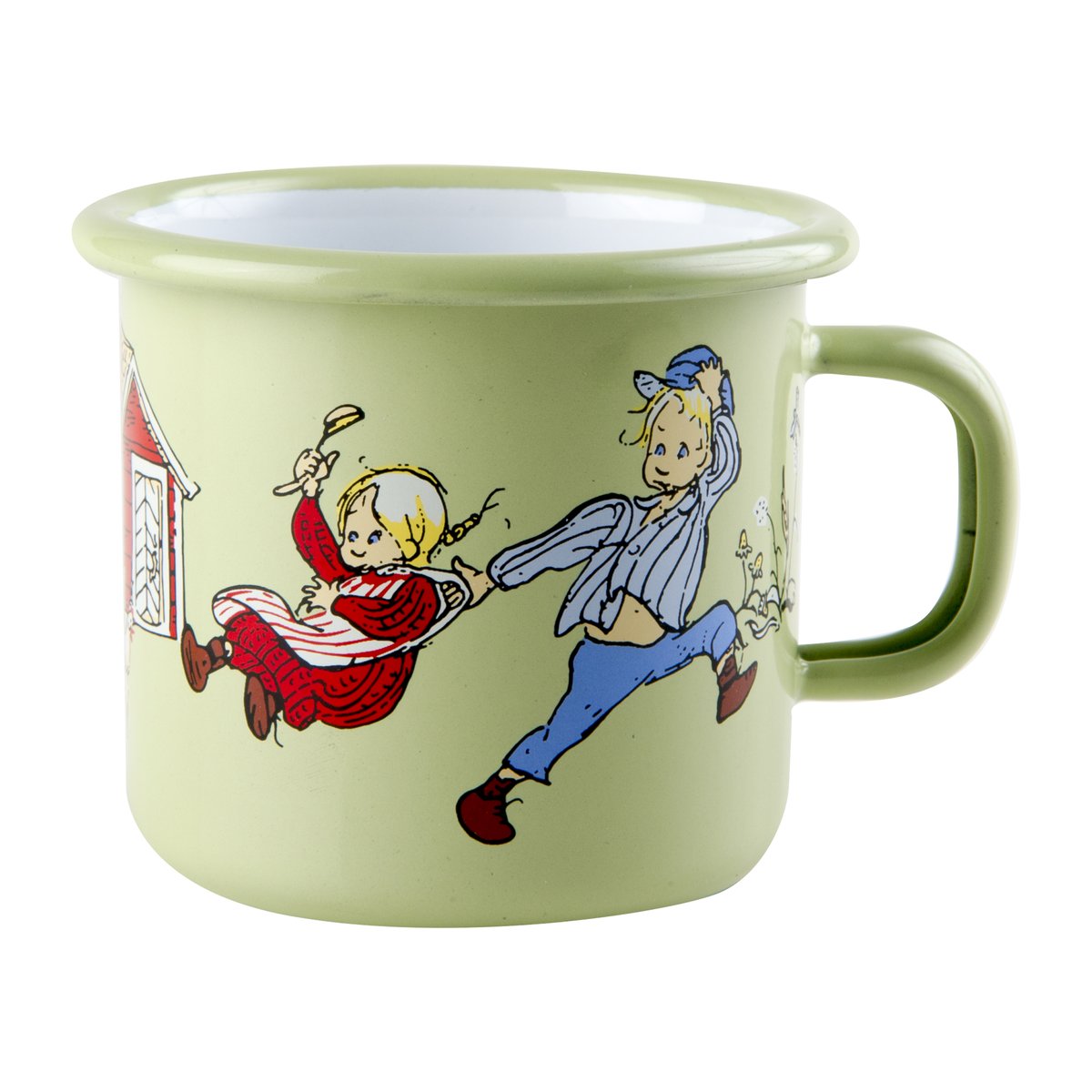 Muurla Emil & Ida Emaillierte Tasse 2,5 dl Green