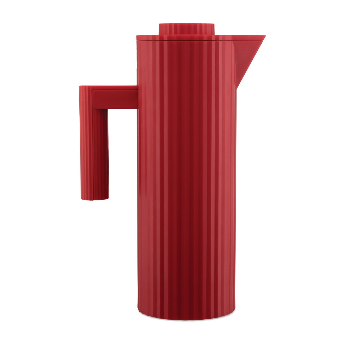 Alessi Plissé Thermoskanne 1 L Rot