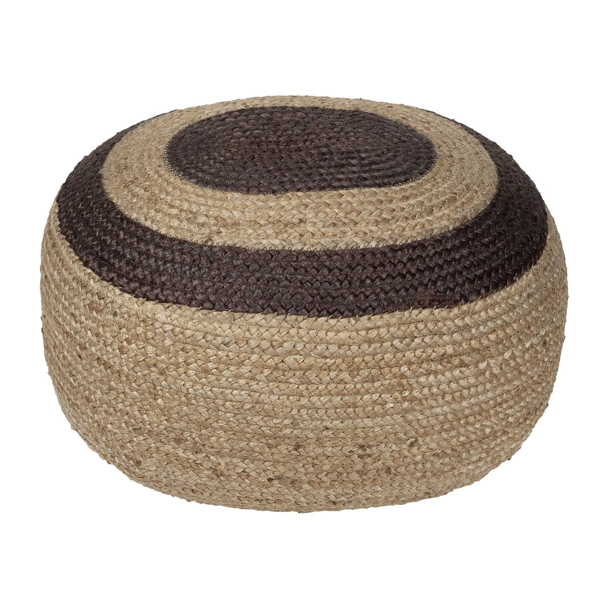 Marimekko Melooni sittpuff jute Jute-mörkbrun