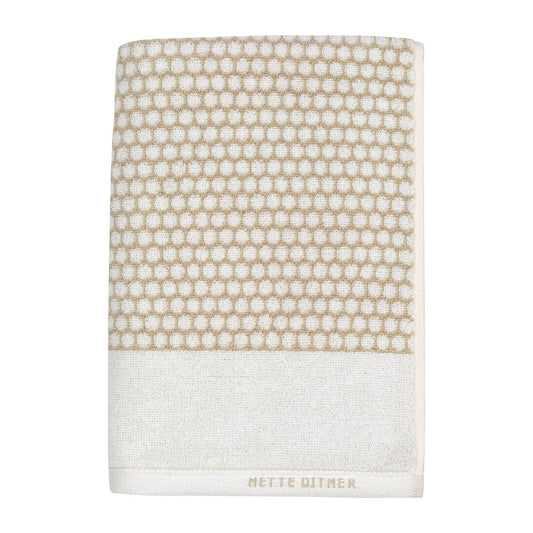 Mette Ditmer Grid handduk 50x100 cm Sand-off white