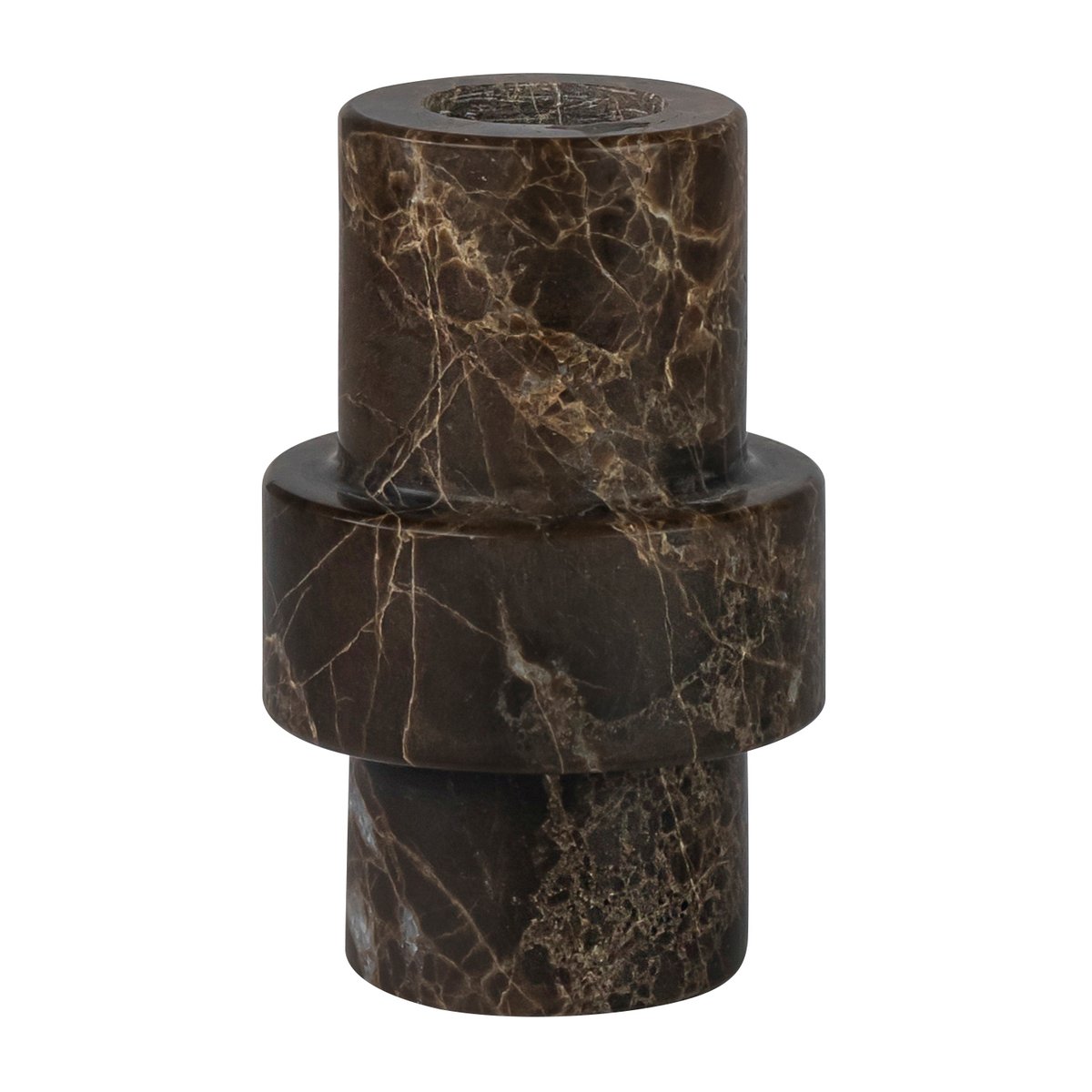 Mette Ditmer Marble ljusstake 8,5 cm Brun